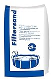 Hamann Filtersand 0,5-1,25 mm 25 kg für Sandfilteranlagen und Poolfilter - frei von Verunreinigungen - verhindern die Abgabe von Kieselsäure